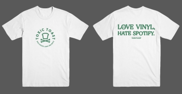 Toxic-Toast - Love Vinyl Grün - T-Shirt - Gr.S